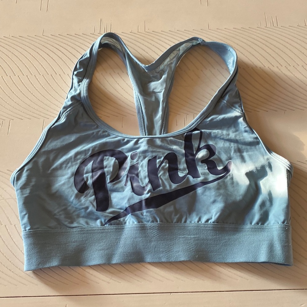 PINK By VS Teal Unlined Ultimate Sports Bra Size M